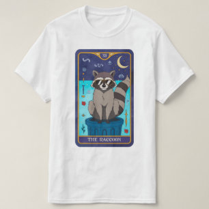 De Raccoon Tarot kaart ,Positieve geest, Blijf Pos T-shirt