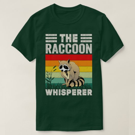 De Raccoon Whisperer Raccoon Feeder Love Raccoons T-shirt (Design voorkant)