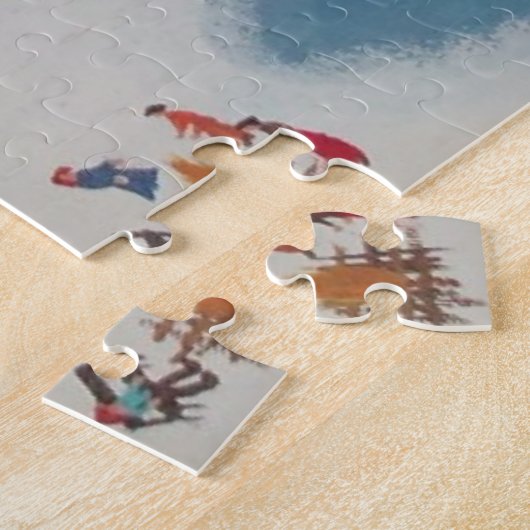 De race rond de poep legpuzzel (Zijkant)