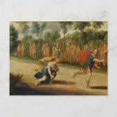 De Race van Atalanta en Hippomenes (olie op het pa Briefkaart (Voorkant)