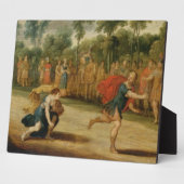 De Race van Atalanta en Hippomenes (olie op het pa Fotoplaat (Zijkant)