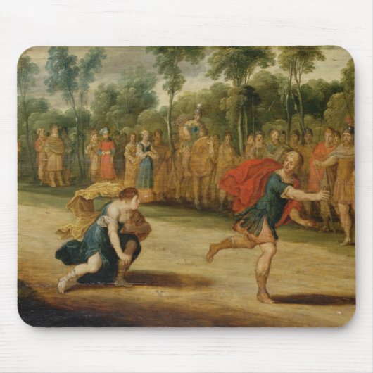 De Race van Atalanta en Hippomenes (olie op het pa Muismat (Voorkant)