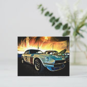 De Raceauto van Datsun Z Briefkaart (Staand voorkant)