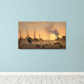 De Racecursus in Constantinopel (olie op doek) Canvas Afdruk (Insitu (Houten vloer))