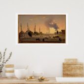 De Racecursus in Constantinopel (olie op doek) Poster (Keuken)