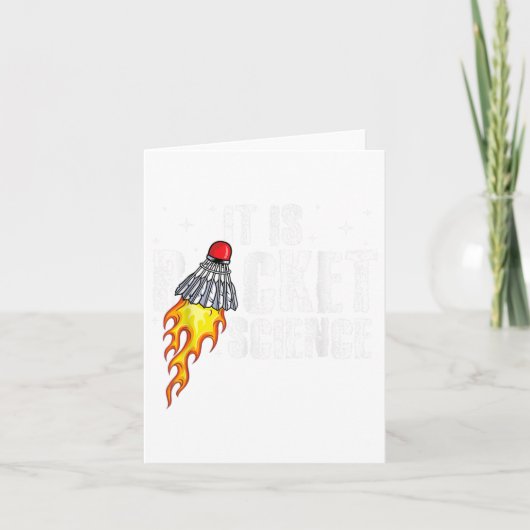 De Racket Science grafische badmintonspeler Shuttl Kaart (Voorkant)