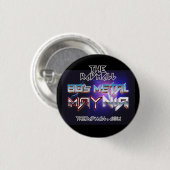 De Rad Mall "80's Metal MAYnia" Button Pin (S) (Voorkant /achterkant)