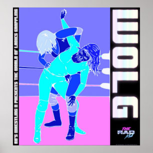 De Rad Mall "80's Wrestling II / WOLG"-Poster Poster