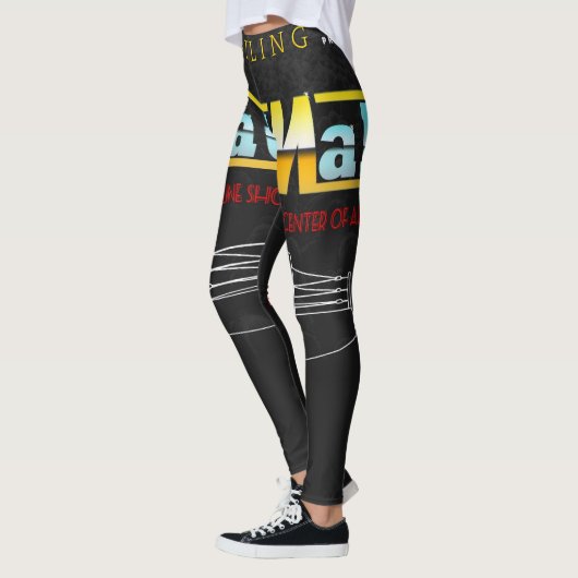 De Rad Mall "80's Wrestling" Leggings van vrouwen (Links)