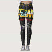 De Rad Mall "80's Wrestling" Leggings van vrouwen (Voorkant)