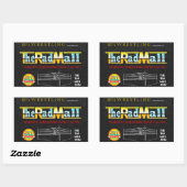 De Rad Mall "80's Wrestling" Stickers (set van 4) (Vel)
