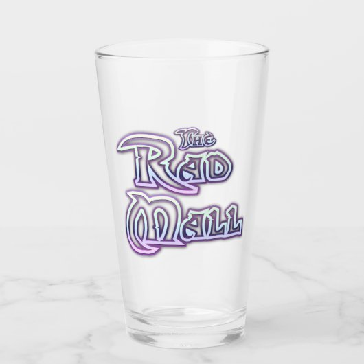 De Rad Mall "Crystal" logo 16oz Glass Tumbler (Voorkant)