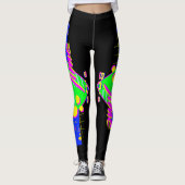 De Rad Mall "PARTIJ Tijd 80"Leggings Leggings (Voorkant)