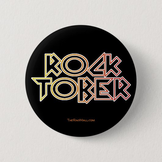 De Rad Mall "Rockoktober"-Button Ronde Button 5,7 Cm (Voorkant)