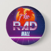 De Rad Mall "Wave 2" 3in-Button Ronde Button 7,6 Cm (Voorkant)