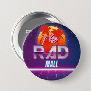 De Rad Mall "Wave 2" 3in-Button Ronde Button 7,6 Cm