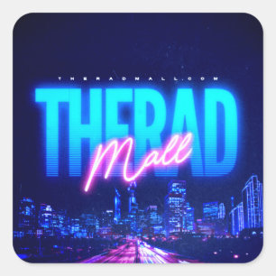 De Rad Mall "Wave 6" mini-Stickers (20ct) Vierkante Sticker