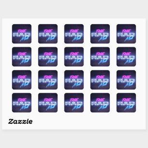 De Rad Mall "Wave 7" Vierkante Stickers