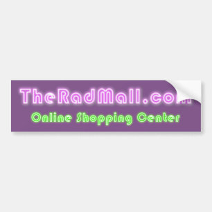 De Rad Mall "Website"-Bumpersticker Bumpersticker