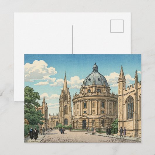 De Radcliffe Camera in de Universiteit van Oxford Briefkaart (Voorkant / Achterkant)