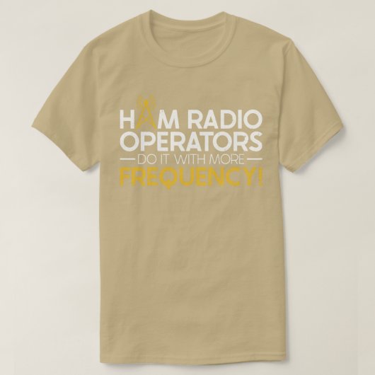 De radio van het am exploitanten doen het met freq t-shirt (Design voorkant)
