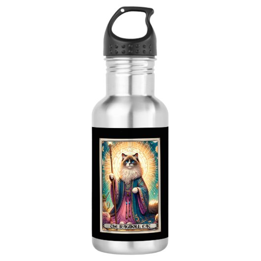 De Ragdoll Cat Tarot Kaart Cat Waterfles (Voorkant)