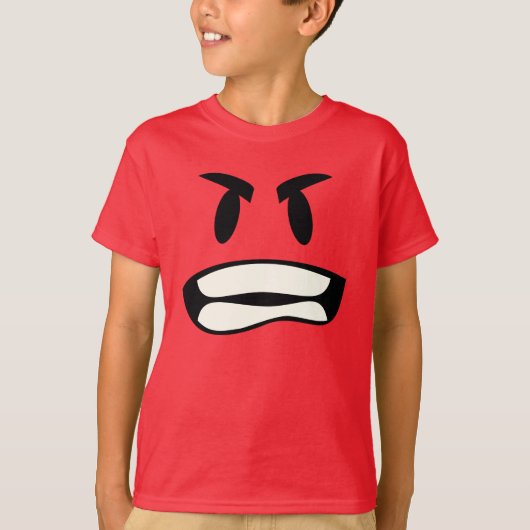 de rage emoji t-shirt (Voorkant)