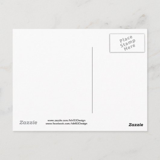 De rails bij elkaar lopen - Briefkaart (Achterkant)