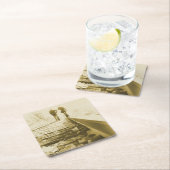 De rails met de hand in de hand lopen - Onderzette Kartonnen Onderzetters (Insitu)