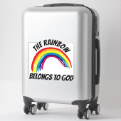 DE RAINBOW BEHOORT TOT GOD DECAL STICKER (Koffer)