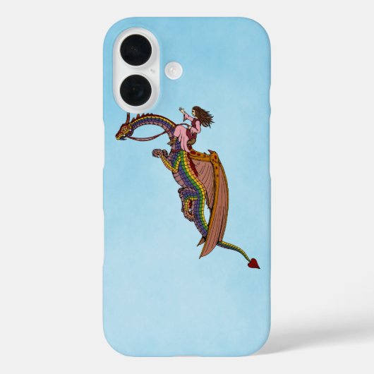 De Rainbow Dragon Hoesje-Mate iPhone Case draaien (Achterkant)