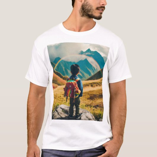 De Rainbow Explorer T-shirt (Voorkant)