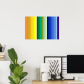 De Rainbow & More, een universum van kleuren 47 ti Poster (Thuiskantoor)