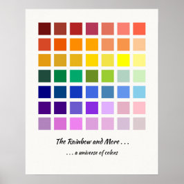 De Rainbow & More, een universum van kleuren 49 ti Poster