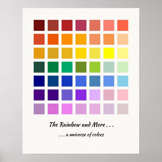 De Rainbow & More, een universum van kleuren 49 ti Poster (Voorkant)