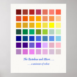 De Rainbow & More, een universum van kleuren 49 ti Poster