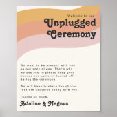 De Rainbow Unplugged Ceremony van de Moderne Retro Poster (Voorkant)