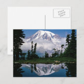 De Rainier van de berg is verbonden met een bergha Briefkaart (Voorkant / Achterkant)