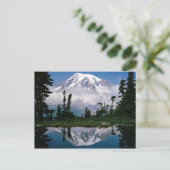 De Rainier van de berg is verbonden met een bergha Briefkaart (Staand voorkant)