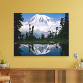 De Rainier van de berg is verbonden met een bergha Canvas Afdruk (Insitu (Woonkamer))