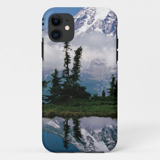 De Rainier van de berg is verbonden met een bergha Case-Mate iPhone Case (Achterkant)