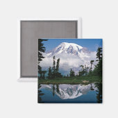 De Rainier van de berg is verbonden met een bergha Magneet (Voorkant / Achterkant)