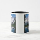 De Rainier van de berg is verbonden met een bergha Mok (Midden)