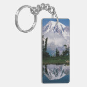 De Rainier van de berg is verbonden met een bergha Sleutelhanger (Voorkant Links)