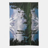 De Rainier van de berg is verbonden met een bergha Theedoek (Verticaal)