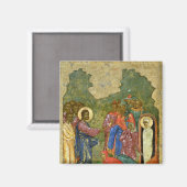 De Raising van Lazarus, Russisch icoon Magneet (Voorkant / Achterkant)