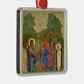 De Raising van Lazarus, Russisch icoon Metalen Ornament (Rechts)