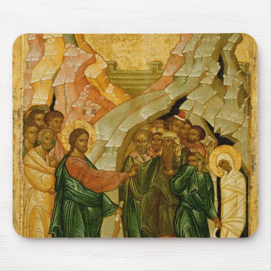 De Raising van Lazarus, Russisch icoon Muismat (Voorkant)