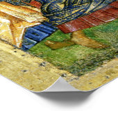 De Raising van Lazarus, Russisch icoon Poster (Hoek)