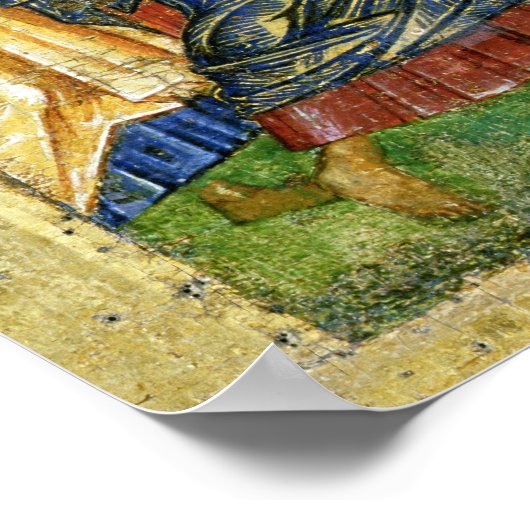 De Raising van Lazarus, Russisch icoon Poster (Hoek)